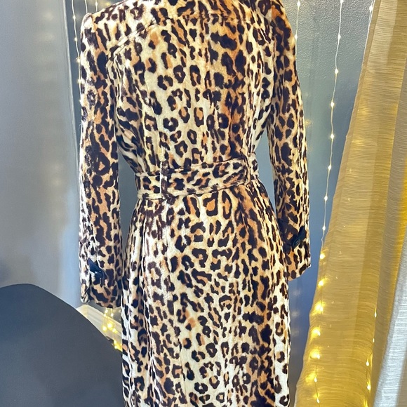 L.a.m.b leopard print trench/soft rare small - Picture 3 of 9